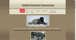 Desktop Screenshot of faithfulguardiancaucasians.com