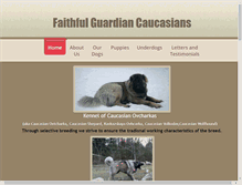 Tablet Screenshot of faithfulguardiancaucasians.com